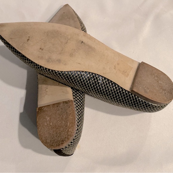 J Crew Metallic Flats size 7.5 - Picture 4 of 5